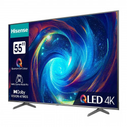 Телевизор Hisense 55E77KQ, 55", 139 см, UHD-4K 3840x2160, Клас G, 60 hz, VIDAA, Wi-Fi, Черен