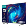 Телевизор Hisense 55E77KQ, 55", 139 см, UHD-4K 3840x2160, Клас G, 60 hz, VIDAA, Wi-Fi, Черен