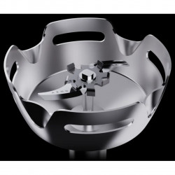 AENO AHB0004B 3 az 1-ben turmixgép, aprító és keverőgép, 1200 W, 0,5 l, 18 sebességfokozat, Turbo, egyenáramú motor, fekete/rozsdamentes acél