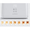 AENO ATS0002W Toaster, 930W, 7 settings, Touch controls, Delay timer, Jam protection, Quiet, White
