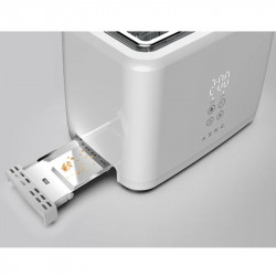 Тостер за хляб AENO ATS0002W, 930W, 7 степени, Сензорно управление, Обратен таймер, Защита при засядане, Тих, Бял