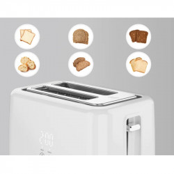 AENO ATS0002W Toaster, 930W, 7 settings, Touch controls, Delay timer, Jam protection, Quiet, White