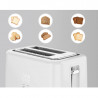 AENO ATS0002W Toaster, 930W, 7 settings, Touch controls, Delay timer, Jam protection, Quiet, White