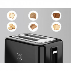 AENO ATS0002B Toaster, 930W, 7 settings, Touch controls, Delay timer, Jam protection, Quiet, Black