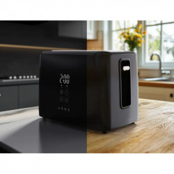 Τοστιέρα AENO ATS0002B, 930 W, 7 βαθμίδες, Αφής χειριστήριο, Χρονόμετρο αντίστροφης μέτρησης, Προστασία από εμπλοκή, Αθόρυβη, Μαύρη