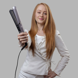 Remington S9880 PROluxe You Hair Straightener, Ceramic Coating, Adaptive Technology, 5 Temperature Settings, Auto Shut-Off, Gray