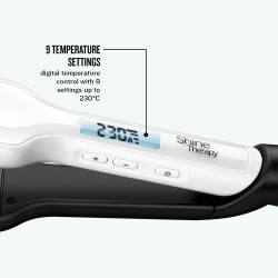 Remington S8550 Shine Therapy hajvasaló, Kerámia bevonat argánolajjal + E-vitaminnal, 235°C, 10 fokozat, Temp Boost, Lock, Quick heat, fehér/fekete színben