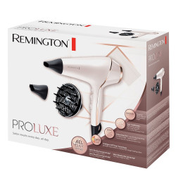 Uscator de par Remington AC9140 PROLUXE, 2400W, OPTIheat, Motor AC, Ionizare, 3 viteze, 2 trepte temperatura, Roz / Auriu