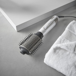 Remington AS8901 HYDRAluxe Hair Dryer and Styler, 1200W, Ceramic Coating, Ionization, Cool Shot, 2 Speeds, 3 Heat Settings, White