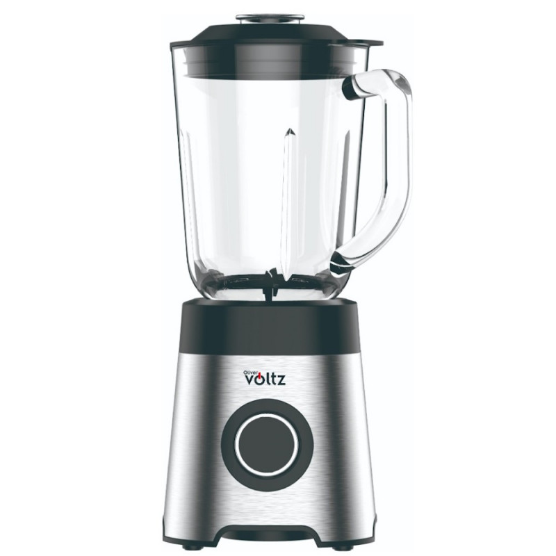 Oliver Voltz OV51162E Blender, 800 W, 2 speeds + Pulse, 1.5 L glass jar, Ice crushing, Silver