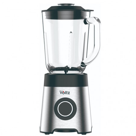 Blender Oliver Voltz OV51162E, 800 W, 2 viteze+Pulse, 1.5 L, Zdrobire gheata, Negru/Argintiu