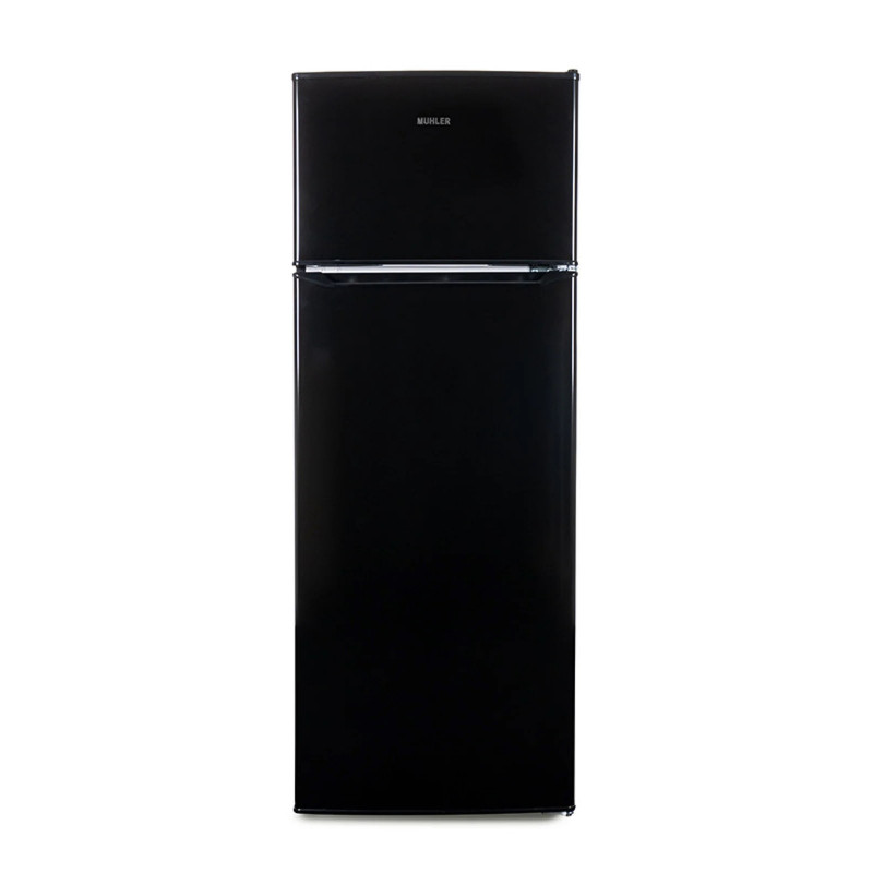 Muhler SUF144BE Refrigerator with Freezer, 206 L, Energy Class E, Reversible Door, R600a, Black