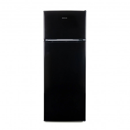 Muhler SUF144BE Refrigerator with Freezer, 206 L, Energy Class E, Reversible Door, R600a, Black