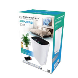 Esperanza EHP003 Air Purifier, 43W, 50 m², 190 m³/h, 3 modes, 3 speeds, LCD, HEPA, Touch, Remote Control, White