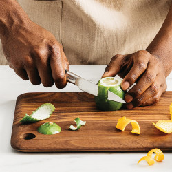 Комплект ножове с точило Ninja Foodi StaySharp Knife Block K32006EU, 6 части, Кована стомана, Стойка, Ергономична дръжка, Черен/инокс