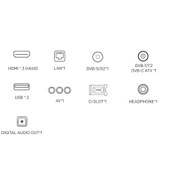 METZ blue 50MUD7000 TV, 50″ (126 cm), 3840×2160 4K UHD, SMART, Direct LED, HDR10/HLG, Dolby Digital/+, Bluetooth, Black/Gray