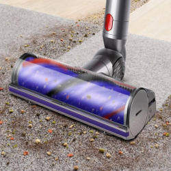 Dyson V11 Fluffy 476550-01 2-in-1 Upright Vacuum Cleaner, 185AW, 0.54 L, 125,000 rpm, 60-minute runtime, 3 modes, LCD, Nickel/Red