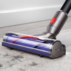 Dyson V11 Fluffy 476550-01 2-in-1 Upright Vacuum Cleaner, 185AW, 0.54 L, 125,000 rpm, 60-minute runtime, 3 modes, LCD, Nickel/Red