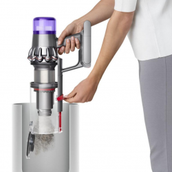 Dyson V11 Fluffy 476550-01 2-in-1 Upright Vacuum Cleaner, 185AW, 0.54 L, 125,000 rpm, 60-minute runtime, 3 modes, LCD, Nickel/Red
