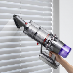 Dyson V11 Fluffy 476550-01 2σε1, 185AW, 0,54 λίτρα, 125 000 στροφές ανά λεπτό, Αυτονομία 60 λεπτά, 3 λειτουργίες, LCD, Νικελί/μαύρο.