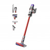Dyson V11 Fluffy 476550-01 2-in-1 Upright Vacuum Cleaner, 185AW, 0.54 L, 125,000 rpm, 60-minute runtime, 3 modes, LCD, Nickel/Red