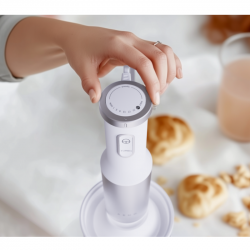 Turmixgép, aprító és mixer 3in1 AENO AHB0004W, 1200W, 0,5 l, 18 fokozat, Turbo, DC motor, fehér/inox