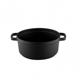 Чугунена тенджера Muhler Tika MR-2448CI, 24x10.5 см, 3.4 л, Индукция, Черен