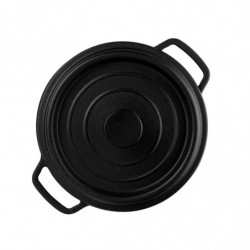 Cratita din fonta Muhler Tika MR-2448CI, 24x10,5 cm, 3,4 L, Inductie, Negru