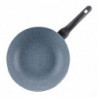 Tigaie wok Luigi Ferrero Prima FR-3033, 30x9 cm, Acoperire antiaderenta cu efect de marmura, Inductie, Albastru inchis