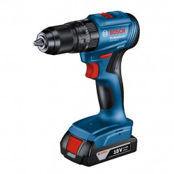 Bosch Professional GSB 18V-45 0615A5002U Professional Impact Driver Set, 850 W, 21/45 Nm, 500–1900 rpm, 4 Ah, 3 batteries, Carrying Case, Blue