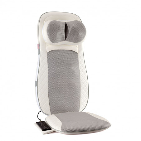 Medivon Luna Massage Chair, 48W, Shiatsu, Vibration Massage, 5 Modes, Timer, Infrared Heating, Remote Control, White/Gray