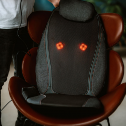 Μασαγιόρασα με σέλα Medivon Cosy Shiatsu, 18W, Shiatsu, Vibromasage, 5 λειτουργίες, 3 δονήσεις, πλημμύρισμα, χρονοδιακόπτης, τηλεχειριστήριο, Siv