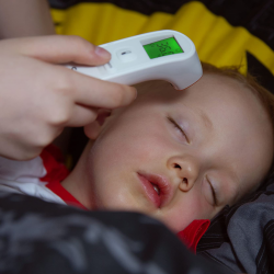 Medivon Timi Smart Verona Non-Contact Thermometer, Infrared, For Children, 1-Second Measurement, Memory, Color Indicator, LCD, Sound, Laser, White