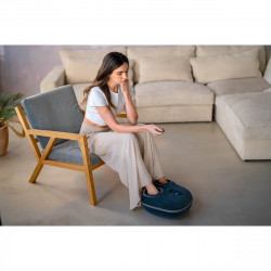 Medivon Artemis 2-in-1 Foot Massager, 30W, 3 speeds, 3 intensity levels, Heat function, Timer, Remote control, Quiet operation, Blue