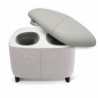 Aparat masaj pentru picioare Medivon Atlantis, Shiatsu, Vacuum, 8 capete, 3 moduri, Incalzire, Telecomanda, Bej