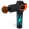 Medivon Gun Vital Massage Gun, 18W, Percussion/Vibration Massage, 6 Massage Heads, Heating, Lymphatic Drainage, Firming, Black/Orange