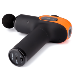 Medivon Gun Vital Massage Gun, 18W, Percussion/Vibration Massage, 6 Massage Heads, Heating, Lymphatic Drainage, Firming, Black/Orange