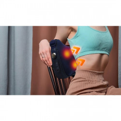 Perna pentru masaj Medivon Polaris, 2 moduri, 2 capete, Incalzire, Masaj shiatsu bidirectional, USB-C, Albastru inchis