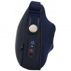 Medivon Polaris masszázs párna, 2 üzemmód, 2 fej, Melegítés, Kétirányú shiatsu masszázs, USB-C, Sötétkék