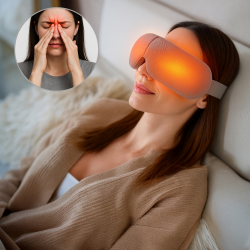Medivon Horizon VISION Eye Massager, Warm Compress, Vibration, Relieves Fatigue and Tension, Bluetooth, Relaxing Sounds, Gray