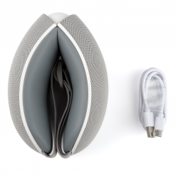 Medivon Horizon VISION szemmasszírozó, meleg kompresszió, vibráció, enyhíti a fáradtságot és a feszültséget, Bluetooth, relaxáló hangok, szürke színű