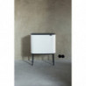 Cos de gunoi Brabantia Bo Touch 651118, 3x11 l, Deschidere lina si silentioasa, Deschidere mare, Alb/Gri inchis