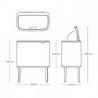 Cos de gunoi Brabantia Bo Touch 651118, 3x11 l, Deschidere lina si silentioasa, Deschidere mare, Alb/Gri inchis
