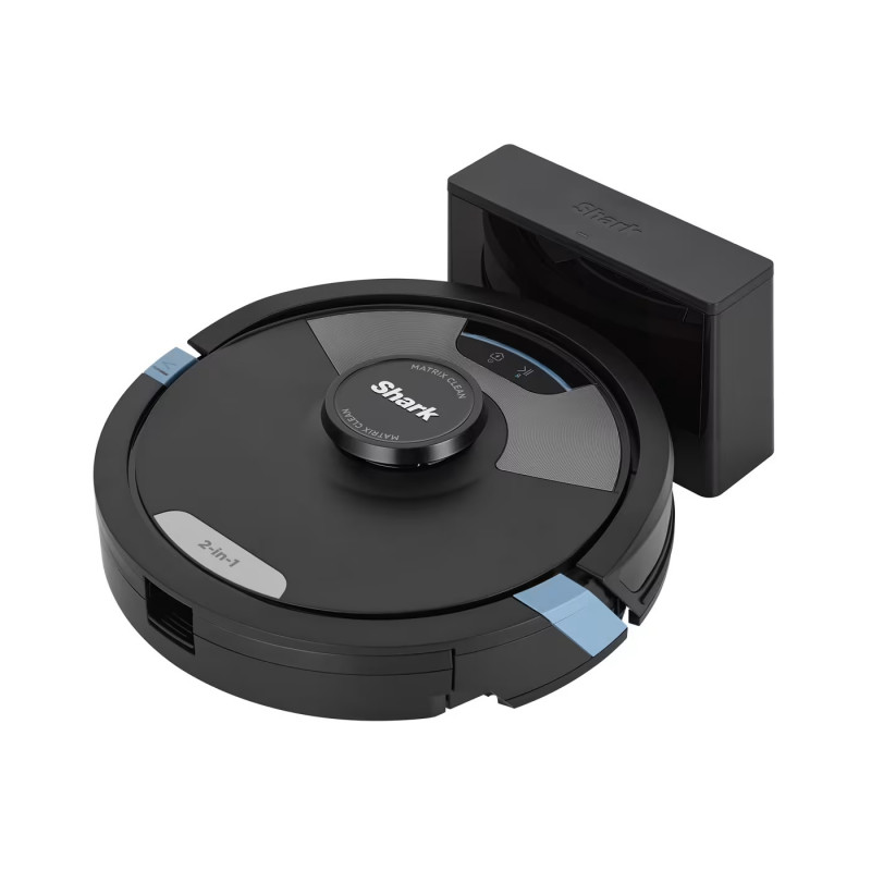 Прахосмукачка робот Shark Matrix Plus RV2620WDEU, 650 W, 0.3 л, 360 LiDAR, Автономия до 110 мин, Matrix Clean, Черен