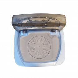 Lamarque SAWM-611BL Semi-Automatic Washing Machine, 380W, 6 kg, Timer, On/Off Switch, Blue/White