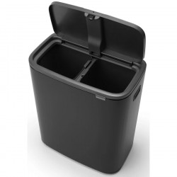 Кош за смет Brabantia Bo Touch 2x30L, Matt Black