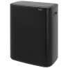 Кош за боклук Brabantia Bo Touch 1003218, 2x30 л, Плавно и безшумно отваряне, Голям отвор, Черен мат