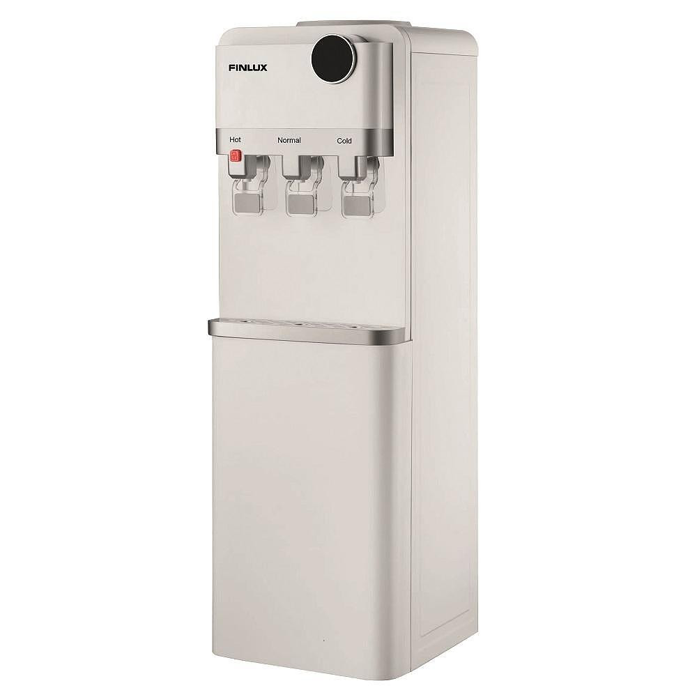 Диспенсър за вода Finlux FWD-2034DW, 75/550W, Затопляне 5 л/ч, Охлаждане 0.7 л/ч, 3 темп. настройки, Бял