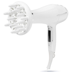 Silk'n HD1PEU001 Ionizing Hair Dryer, 2200W, 6 speeds, 8 heat settings, Ceramic heating technology, 110 km/h, Diffuser + concentrator, White