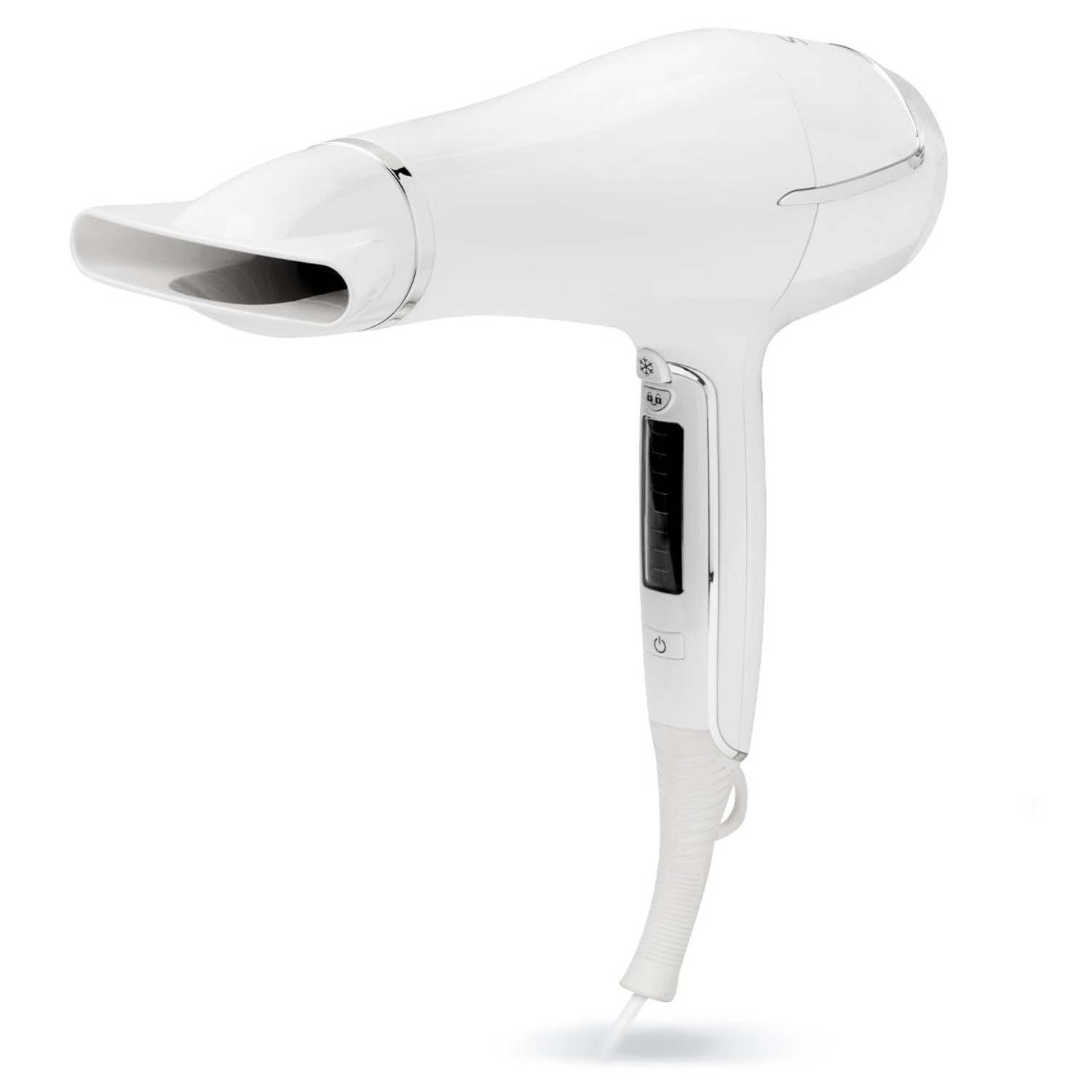 Йонизиращ сешоар Silk'n HD1PEU001, 2200W, 6 скорости, 8 темп. настройки, Керамична технология за топлина, 110 км/ч, Дифузер+концентратор, Бял